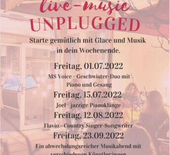 Unplugged - Glace und Live-Music im «Gleis Eis»